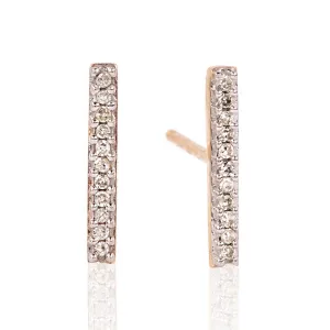 Adina Reyter Pave Bar Earrings 14k