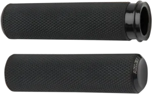 ARLEN NESS Grips - Knurled - TBW - Black 07-327