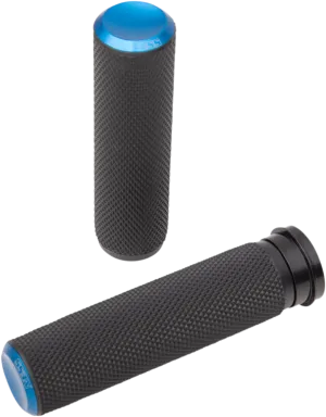 ARLEN NESS Grips - Knurled - TBW - Blue 07-345