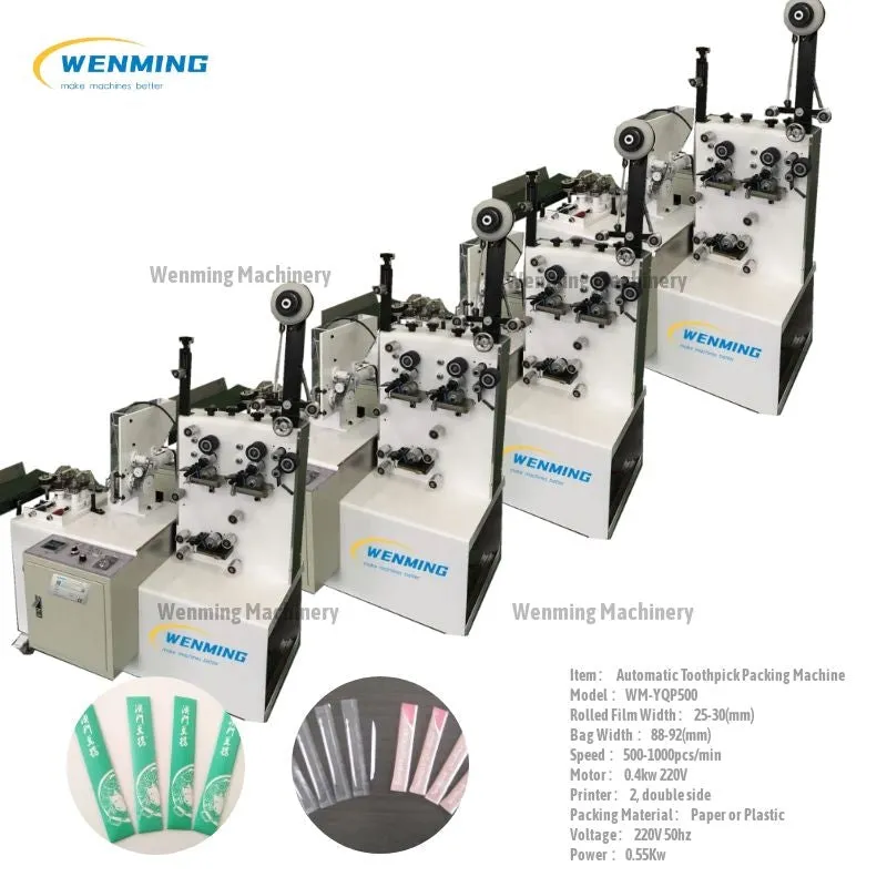 Automatic Packing Machine in Toothpick Making Automatic Machine