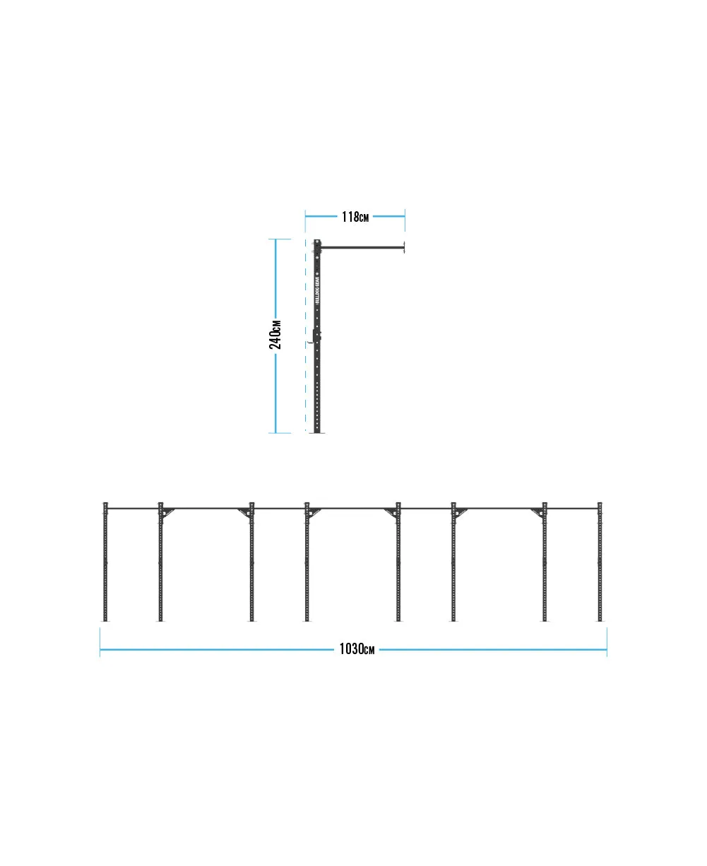 Bulldog Gear - Studio - 4 Bay Wall Mounted Rig