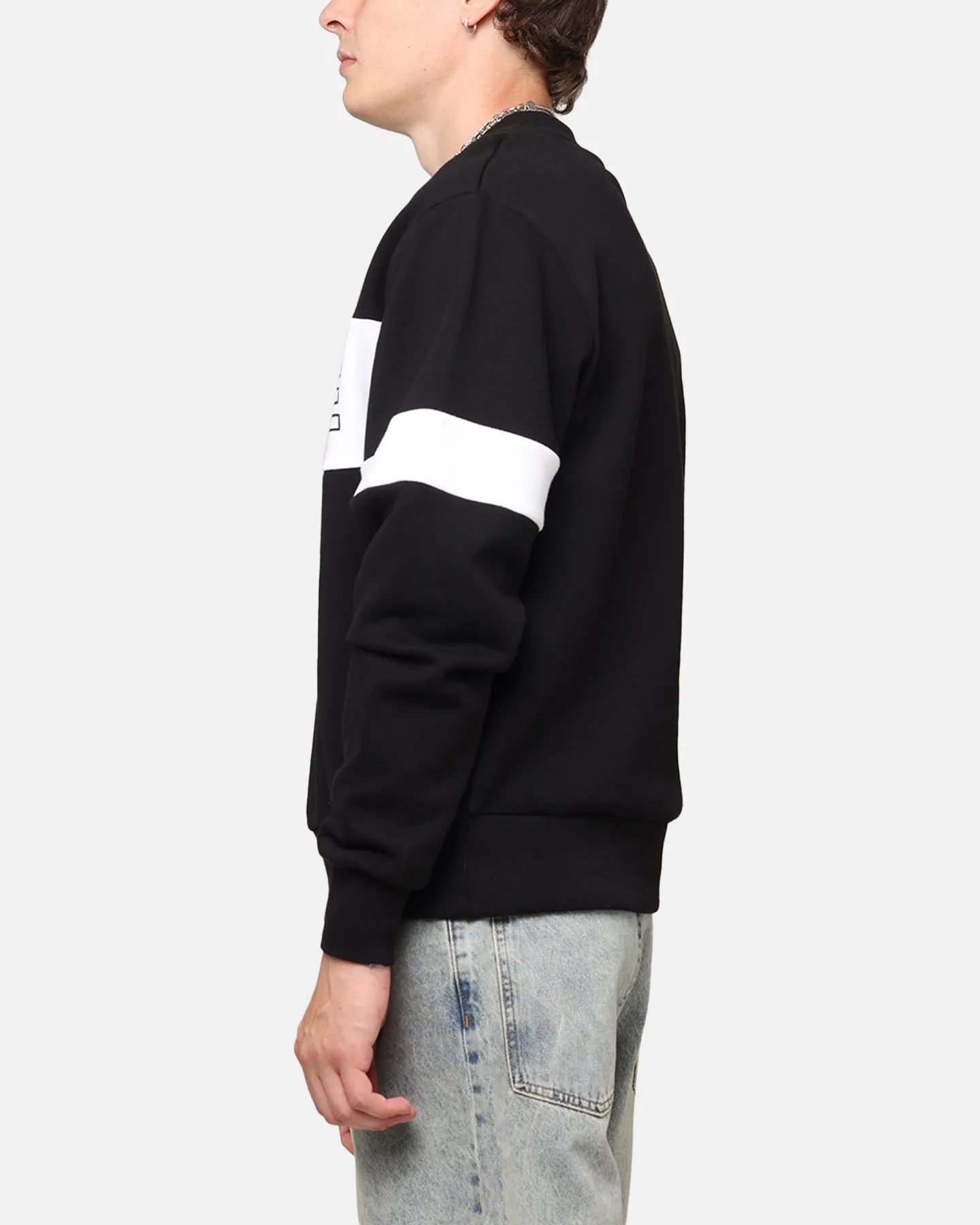 Carre Bars Crewneck Black/White