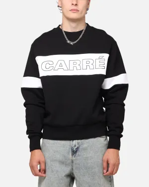 Carre Bars Crewneck Black/White