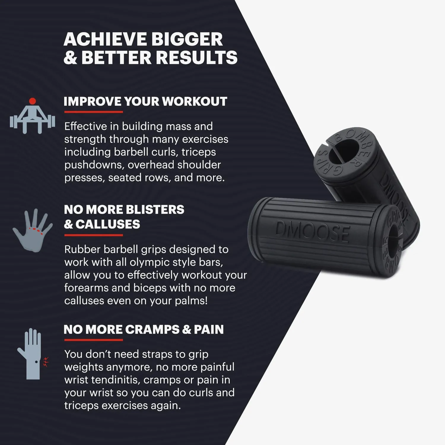 Fat Bar Grips For Weightlifting