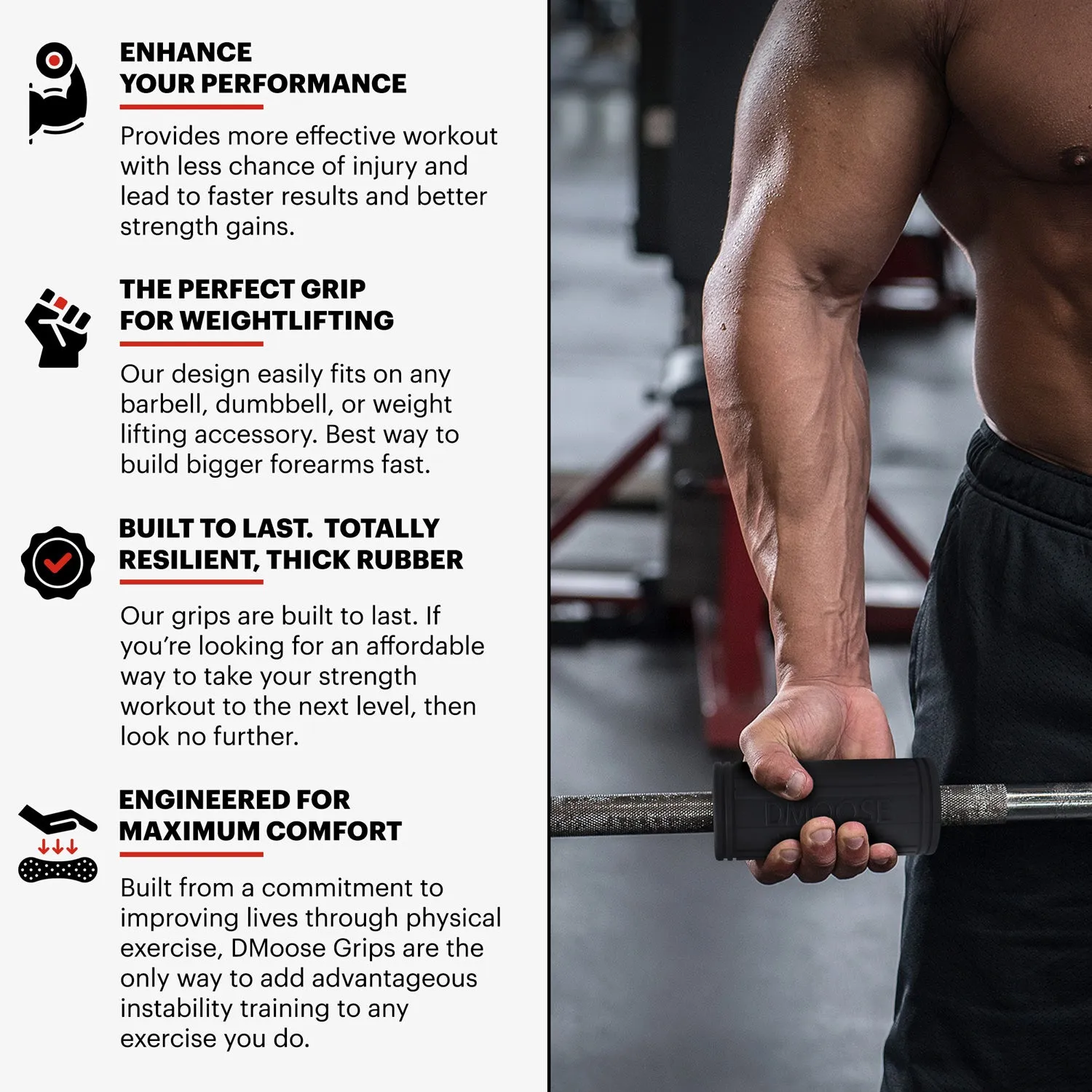 Fat Bar Grips For Weightlifting