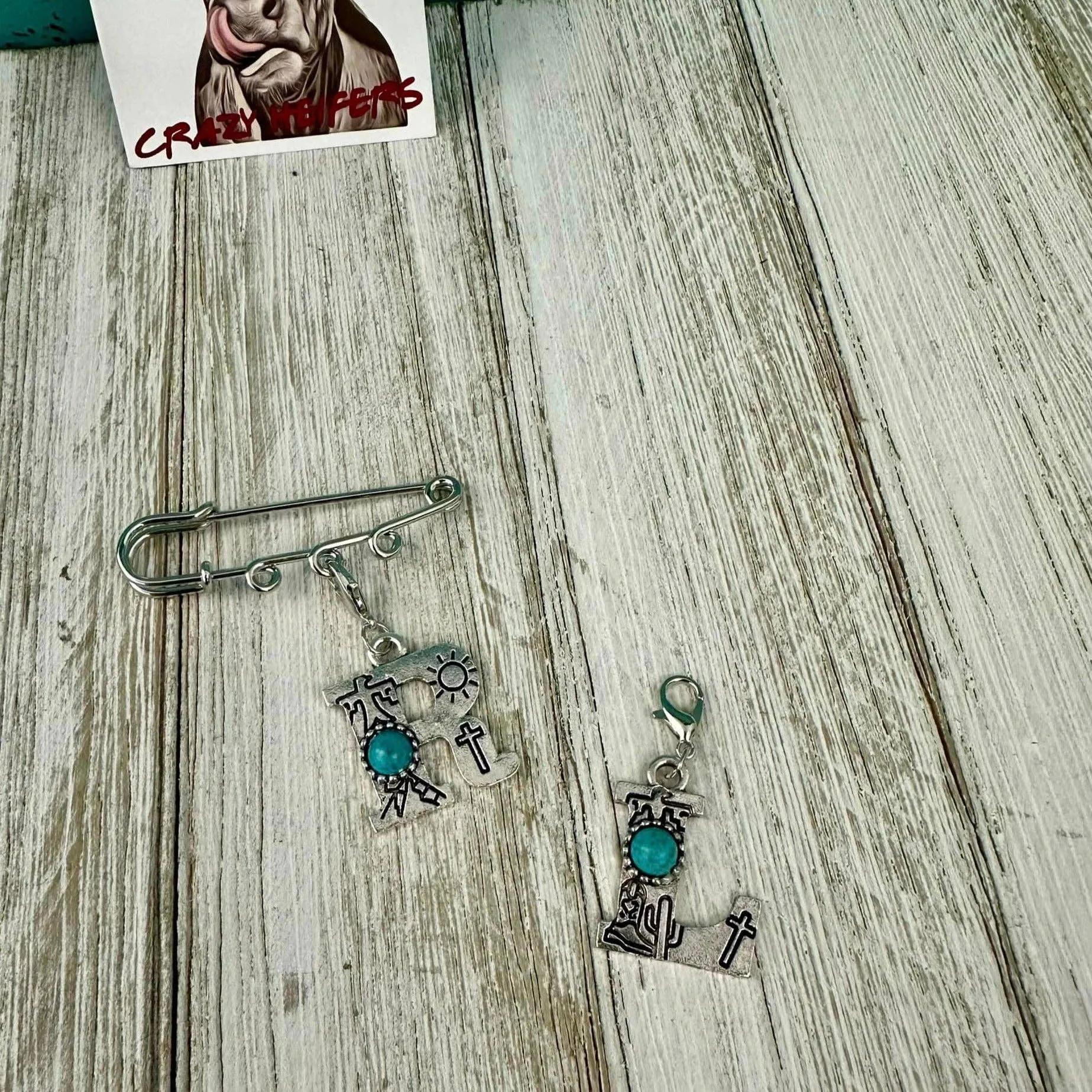 Initial Clip-on Charms: T