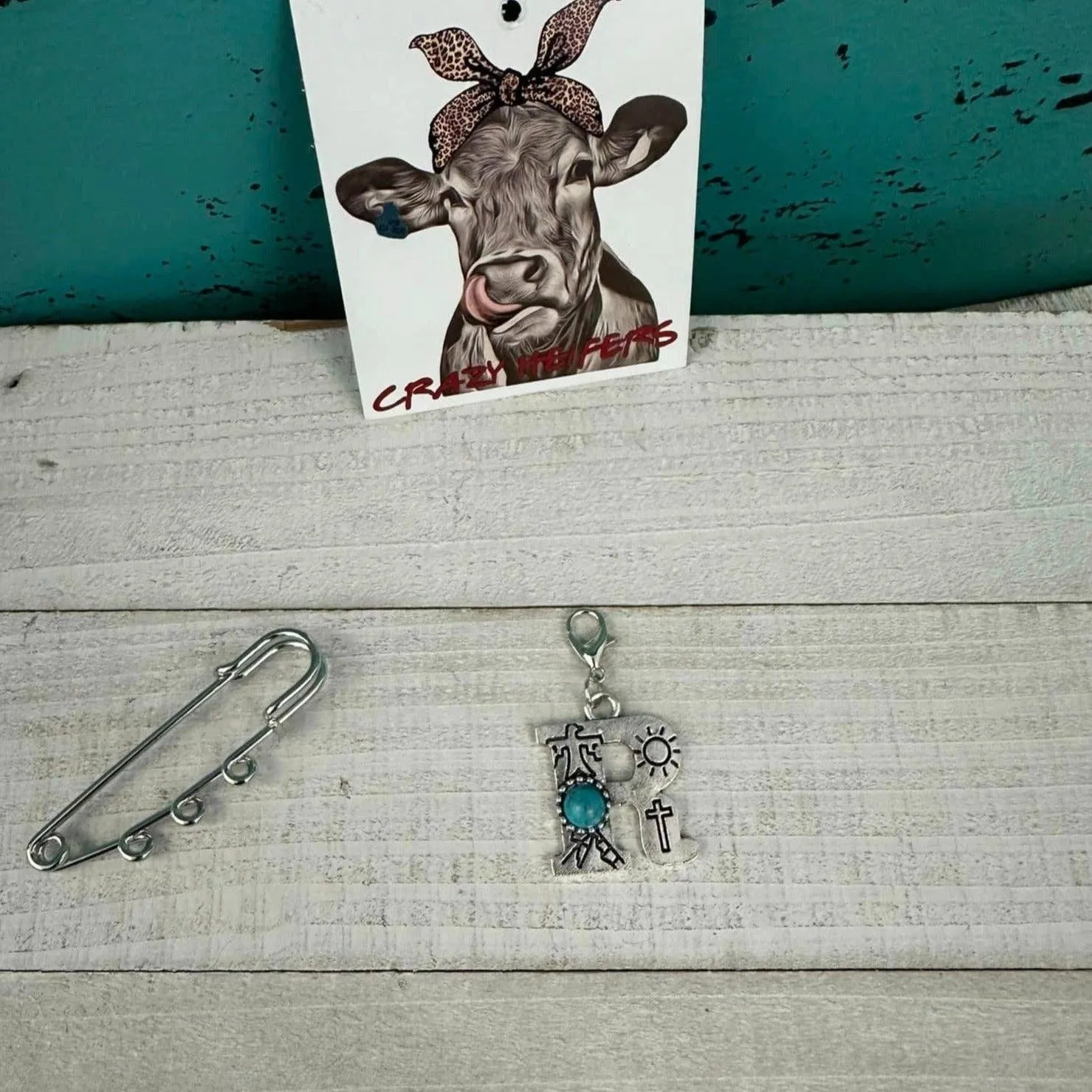 Initial Clip-on Charms: T