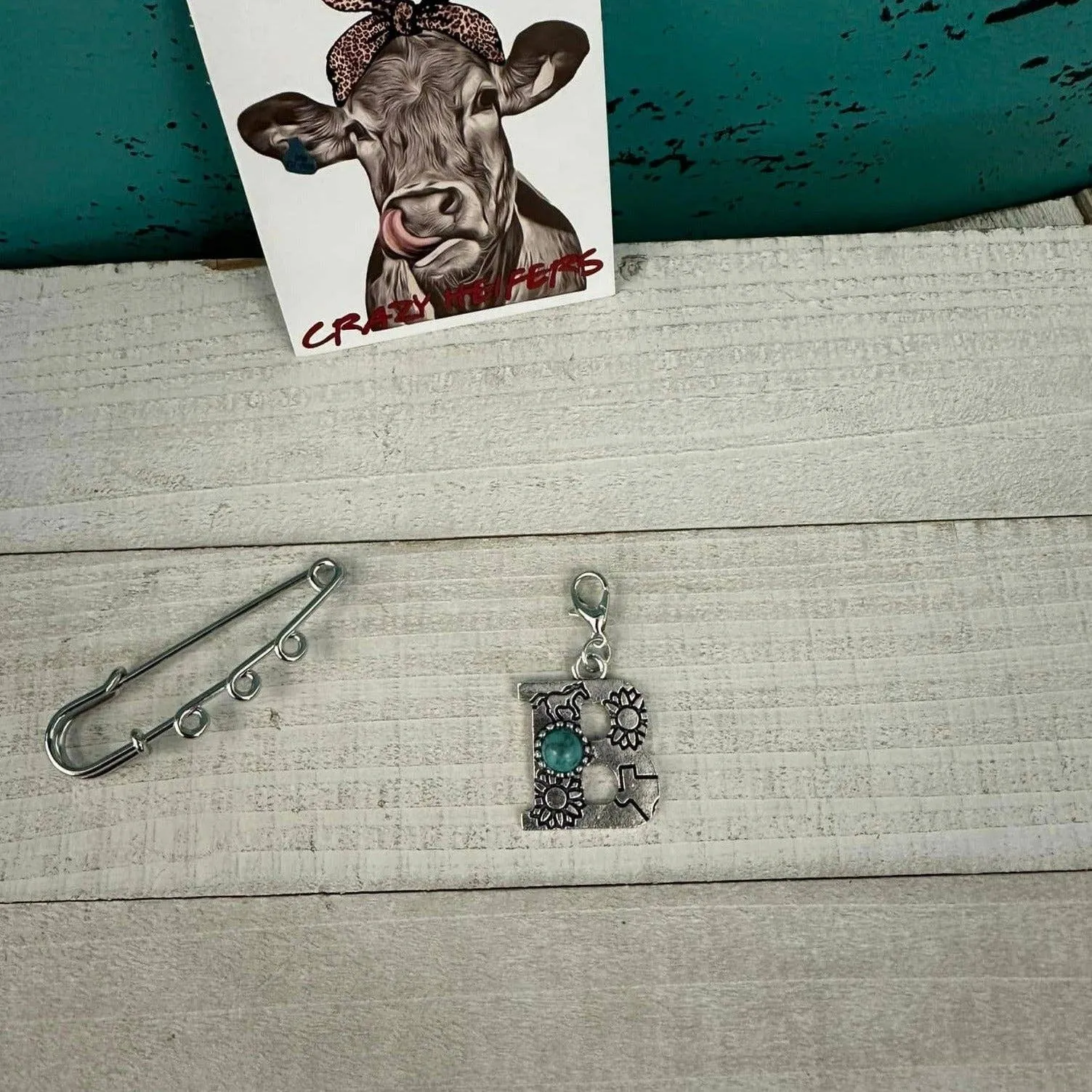 Initial Clip-on Charms: T