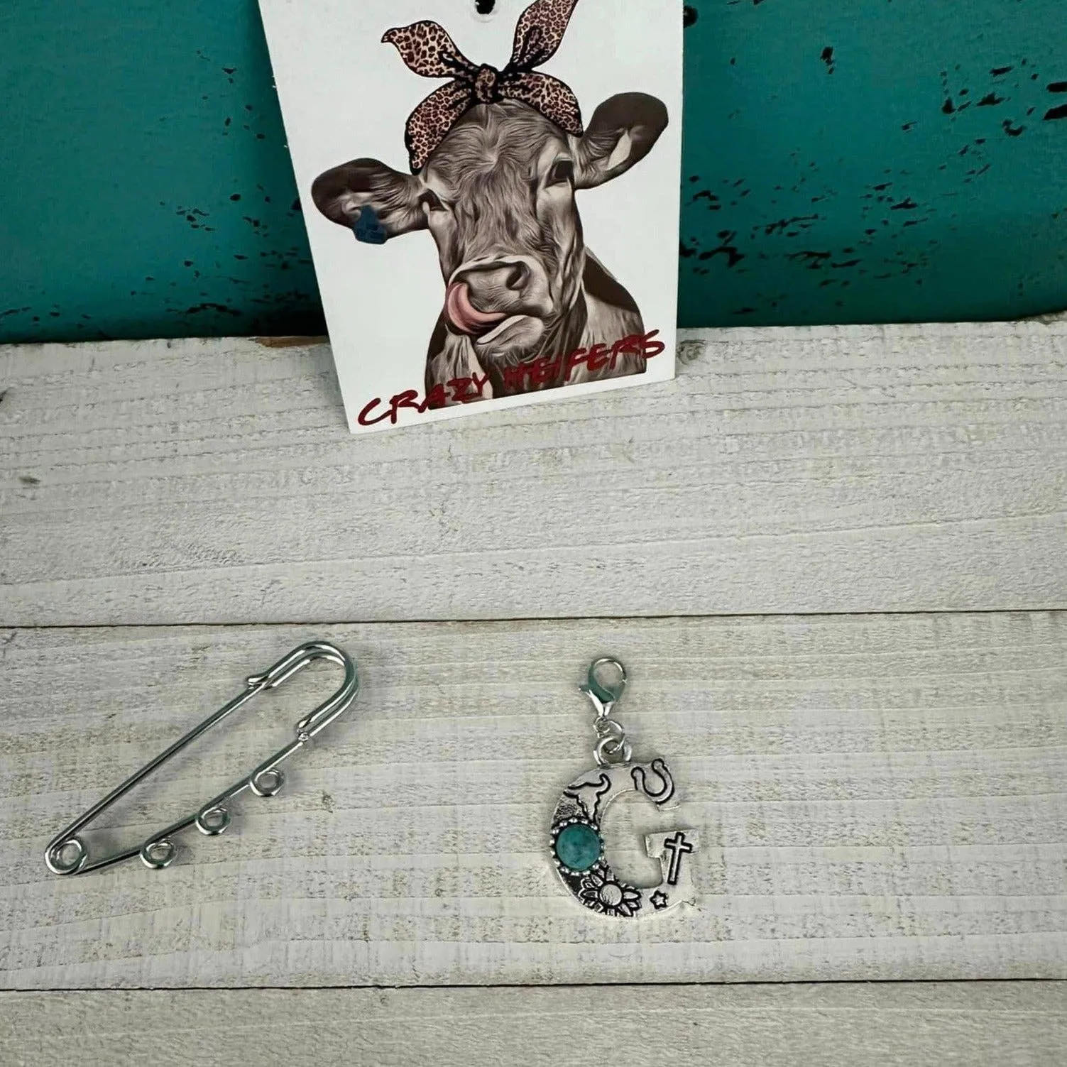 Initial Clip-on Charms: T