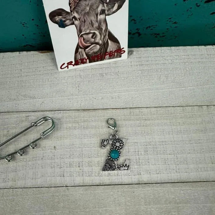 Initial Clip-on Charms: T