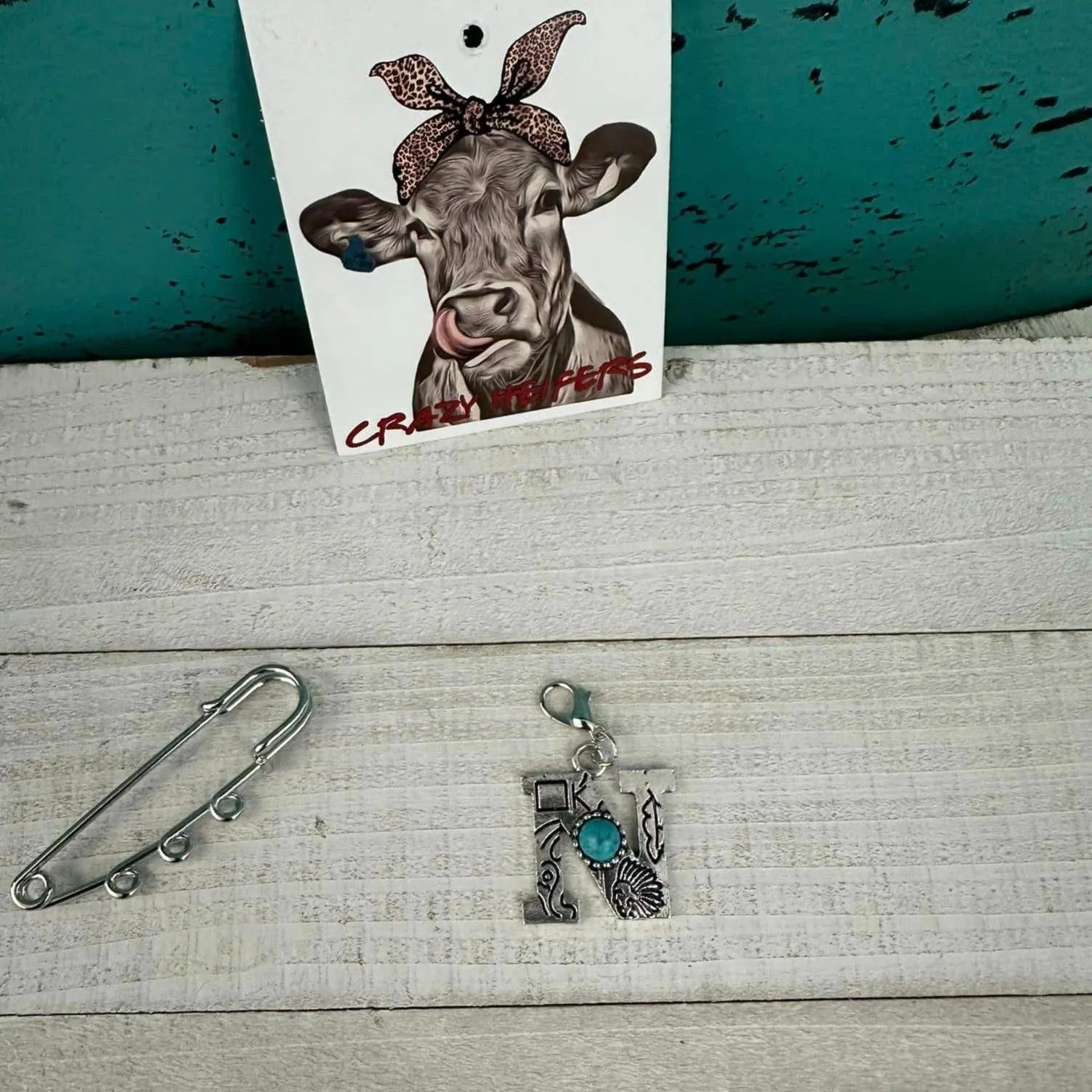 Initial Clip-on Charms: T
