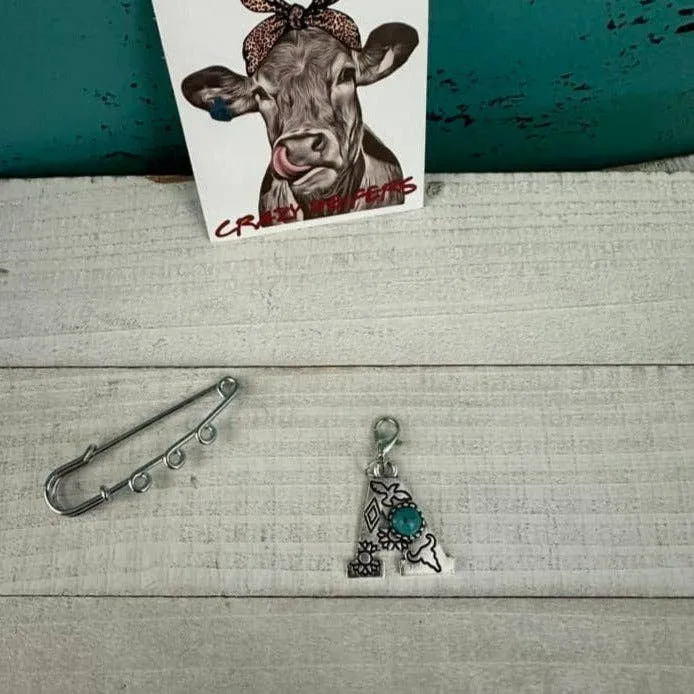 Initial Clip-on Charms: T