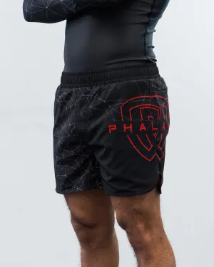 METRIC BLK-RED-WHT HPTX-2 GRAPPLING SHORTS
