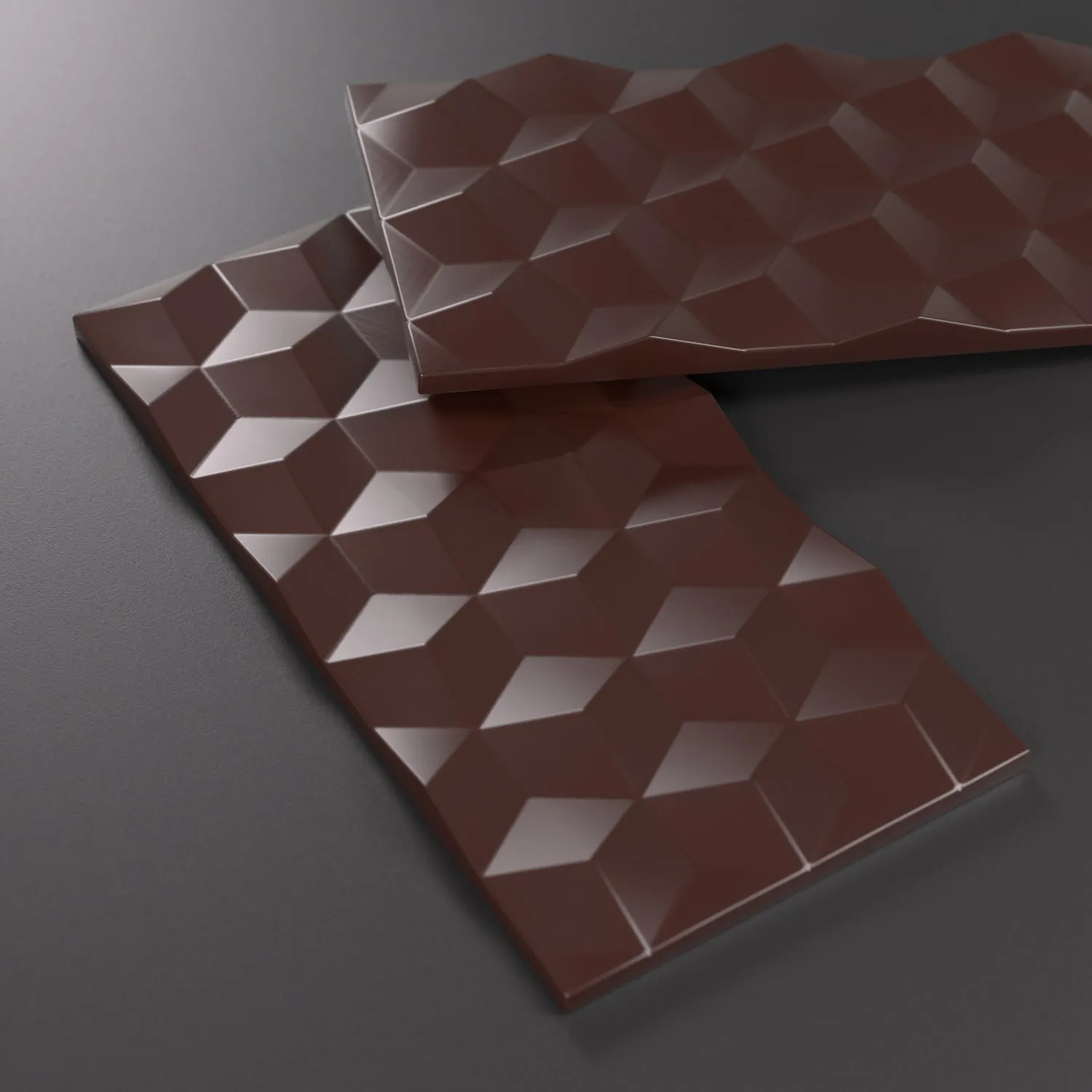Premium Polycarbonate Chocolate Bar Mold Geometric
