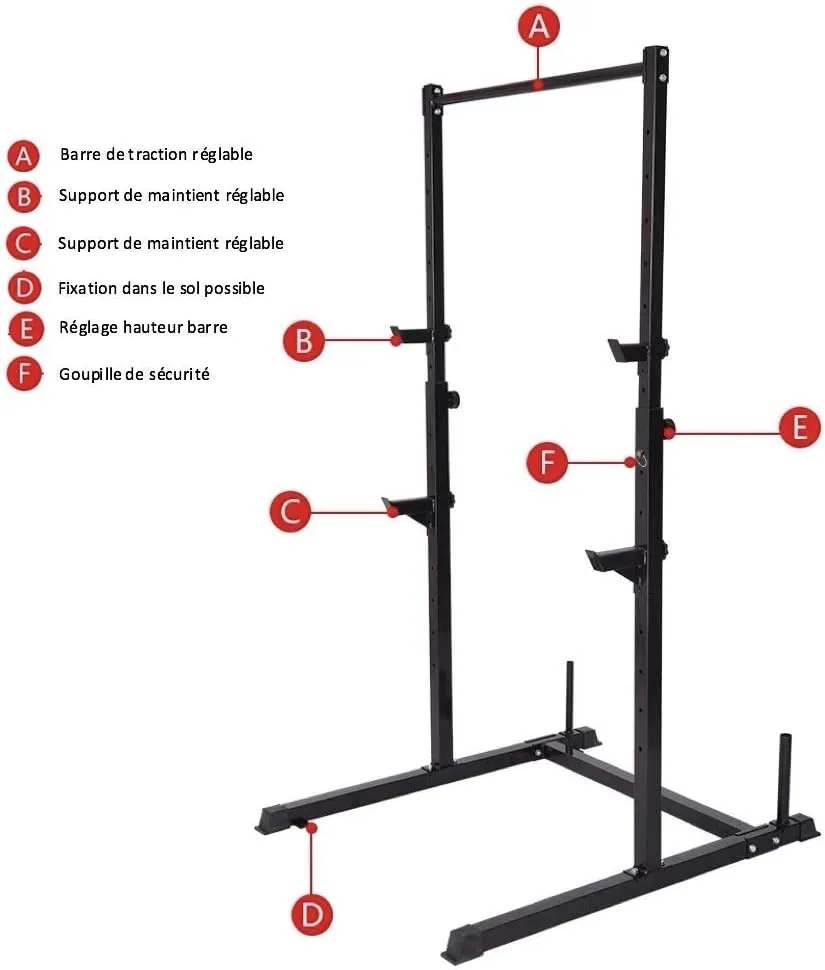 Rack de Musculation Pull Up Fitness Entranement Polyvalent - Fitnessterapy