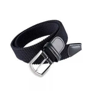 Tubular Stretch Woven Belt (Dark Grey)
