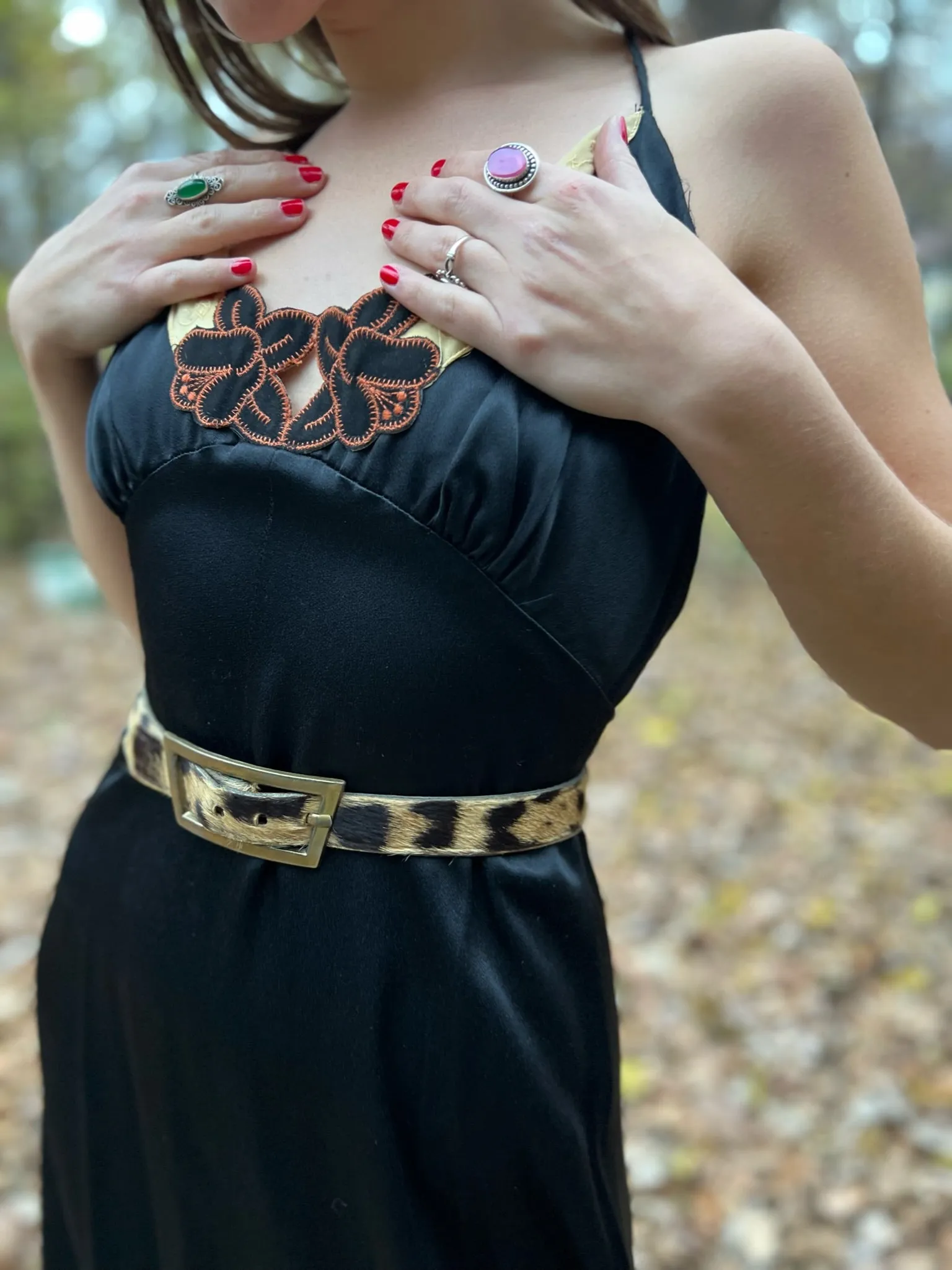 Vintage Animal Print Belt