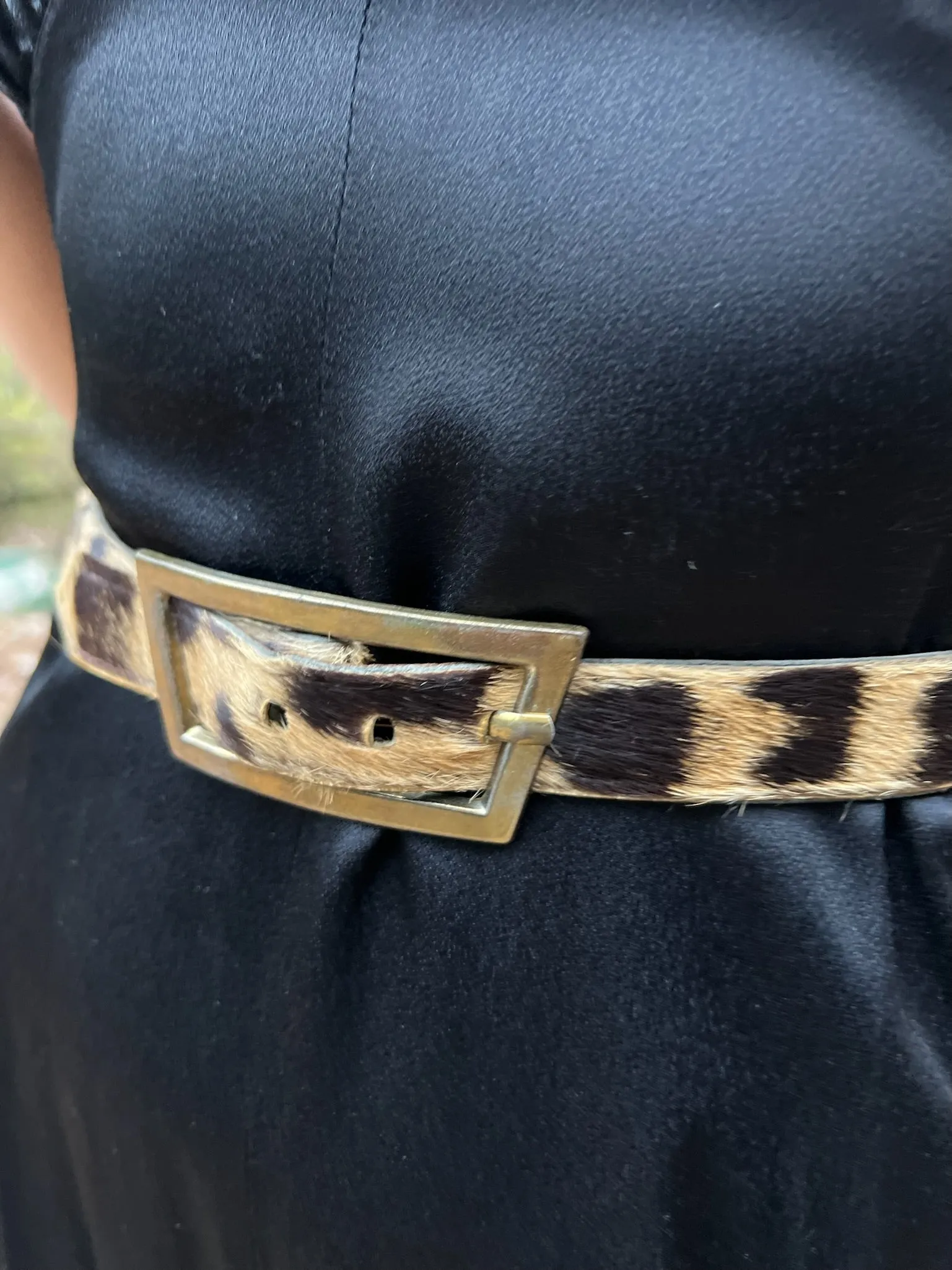 Vintage Animal Print Belt
