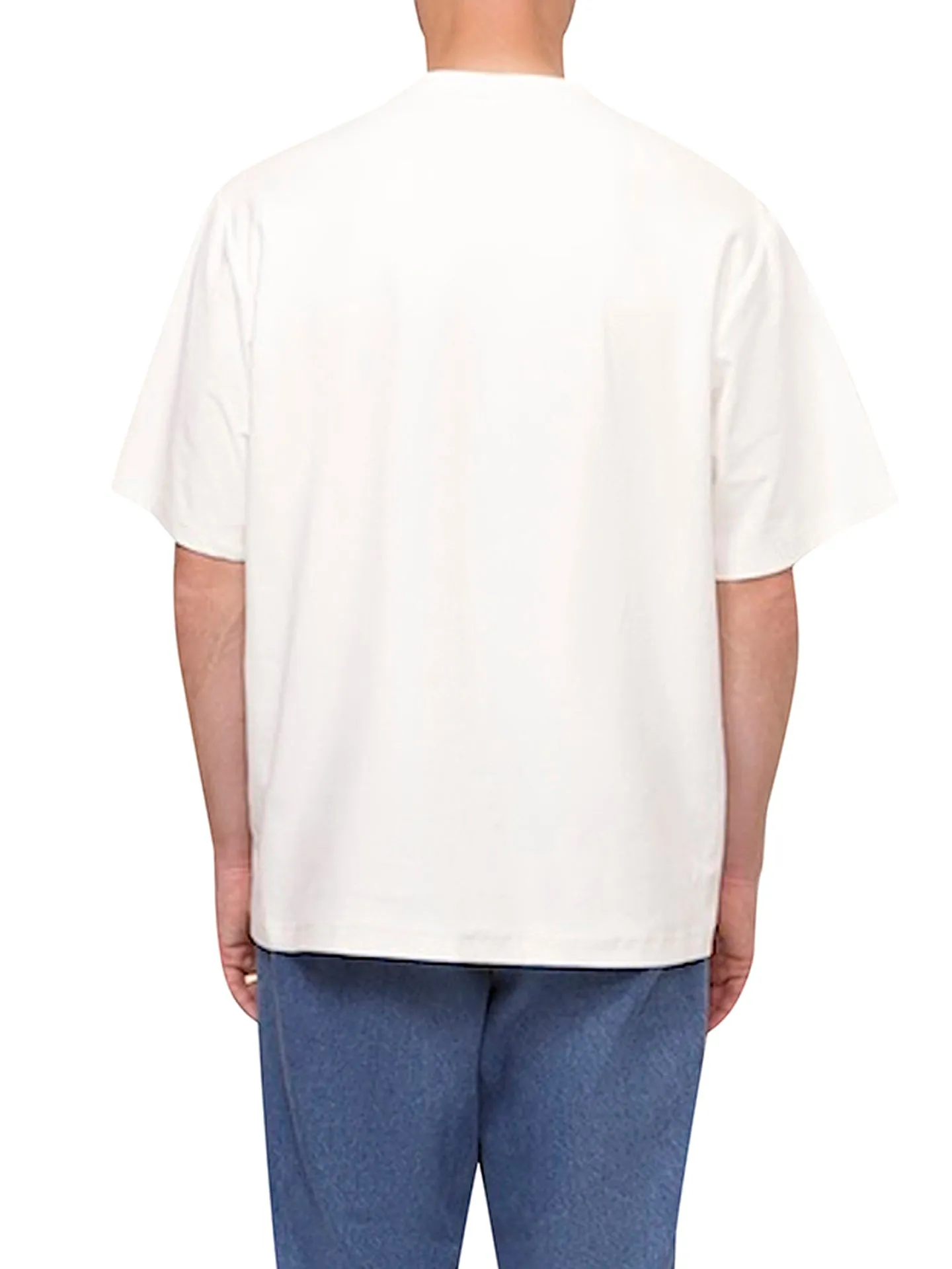 WHITE WEIGHTED TEE