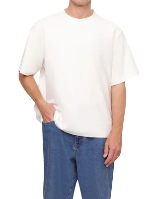 WHITE WEIGHTED TEE